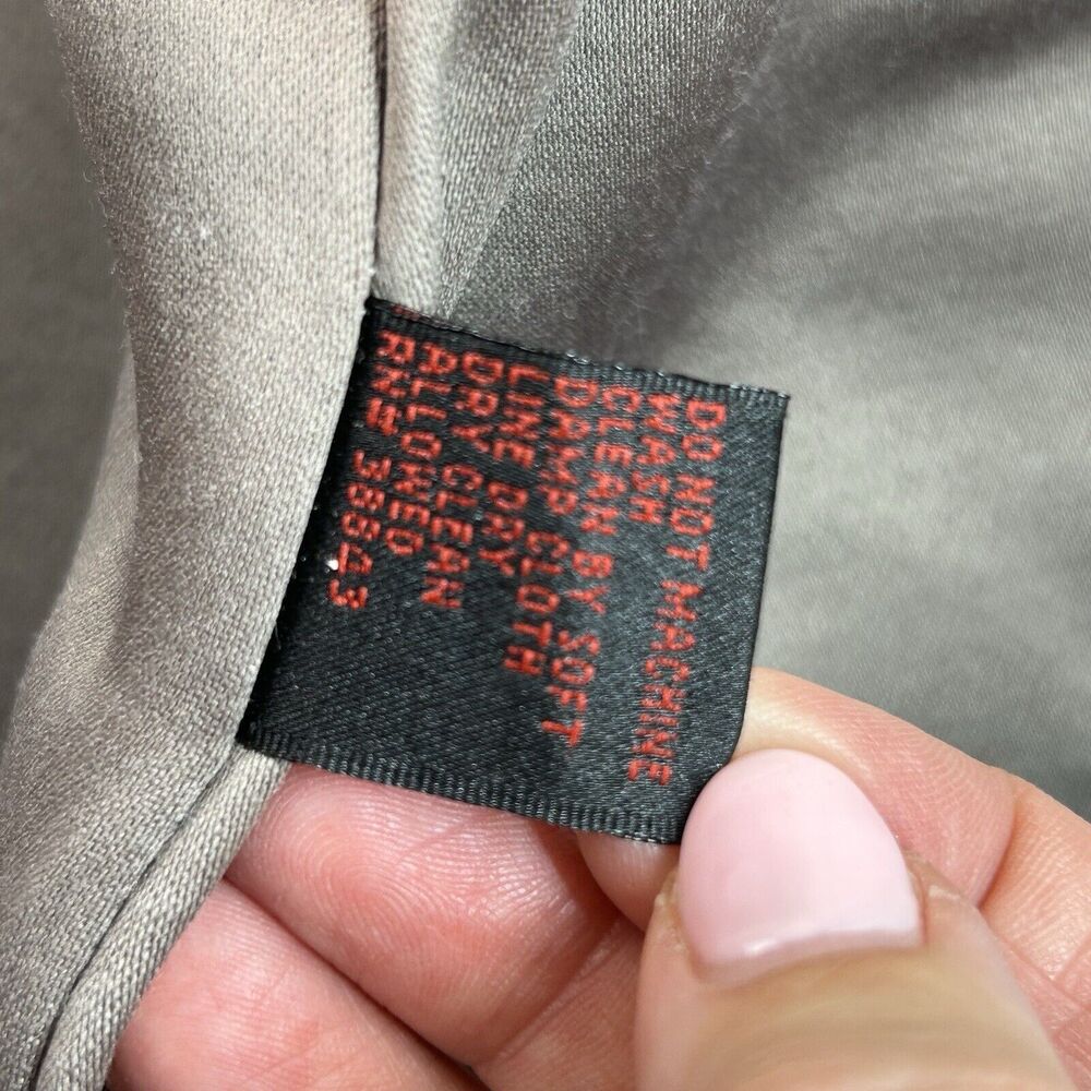 Via Spiga Coat Womens Sz L Silver Cheetah Leopard Animal Print Raincoat Trench - Picture 16 of 16